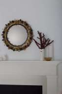 Picture of ERIS MIRROR, ANTIQUE BRASS