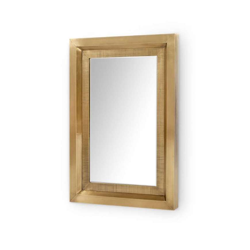 Picture of PRINCETON MIRROR, ANTIQUE BRASS