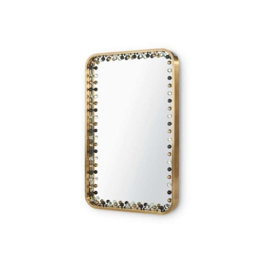 Picture of ZOE LARGE MIRROR, ANTIQUE BRASS