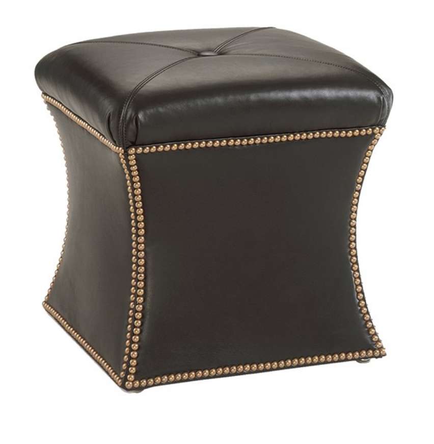 Picture of HOURGLASS OTTOMAN (LEATHER)