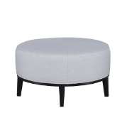 Picture of STUDIO C ROUND EXPOSED WOOD LEG OTTOMAN (36")