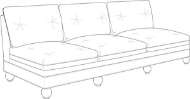 Picture of MAGNOLIA ARMLESS SOFA