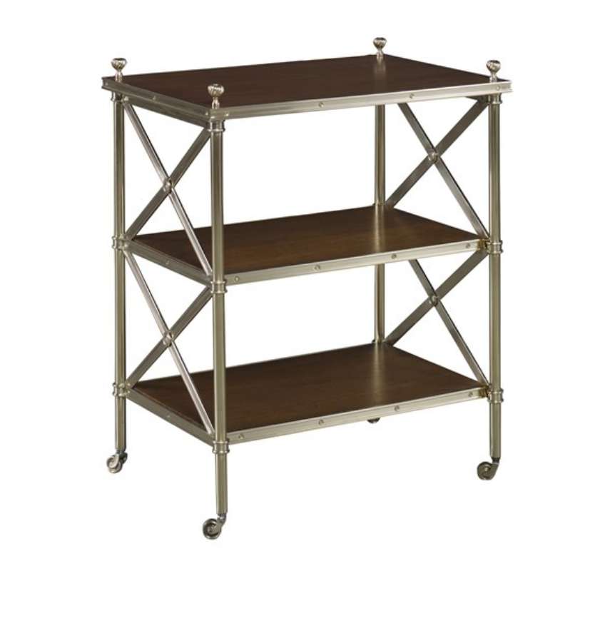 Picture of ACACIA BRASS THREE-TIER SIDE TABLE