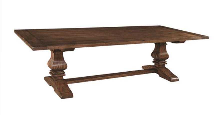 Picture of LITTLE HAMPTON DOUBLE PEDESTAL TRESTLE TABLE