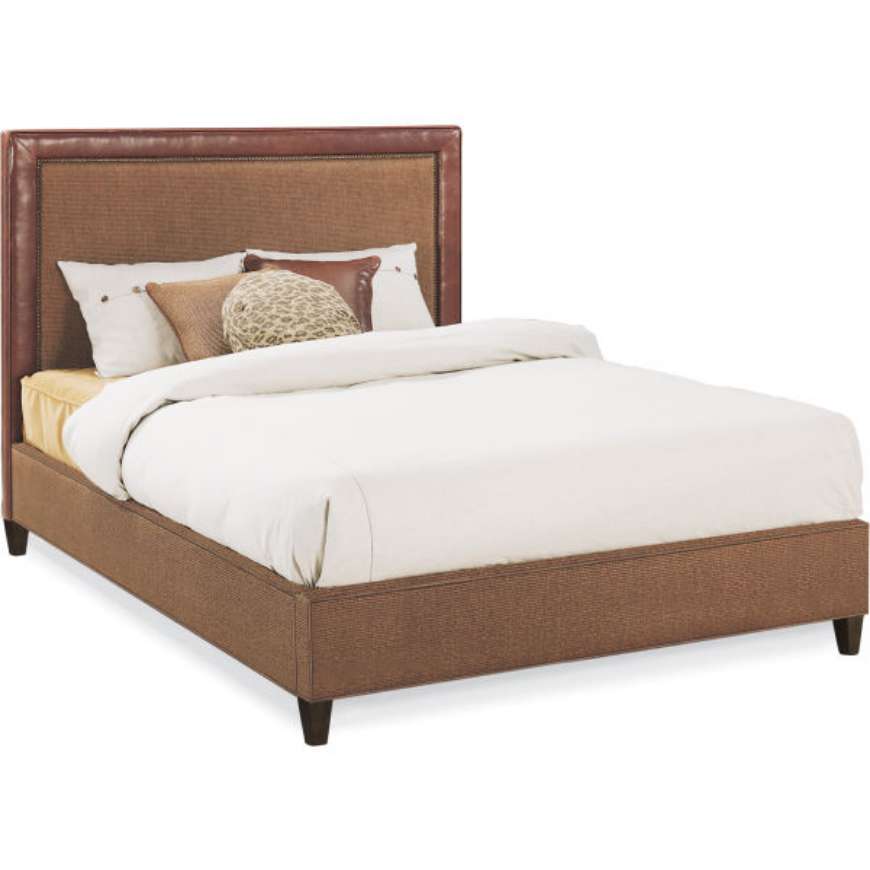 Picture of S2-46LP2T SQUARE HEADBOARD W/ RAILS - FULL SIZE