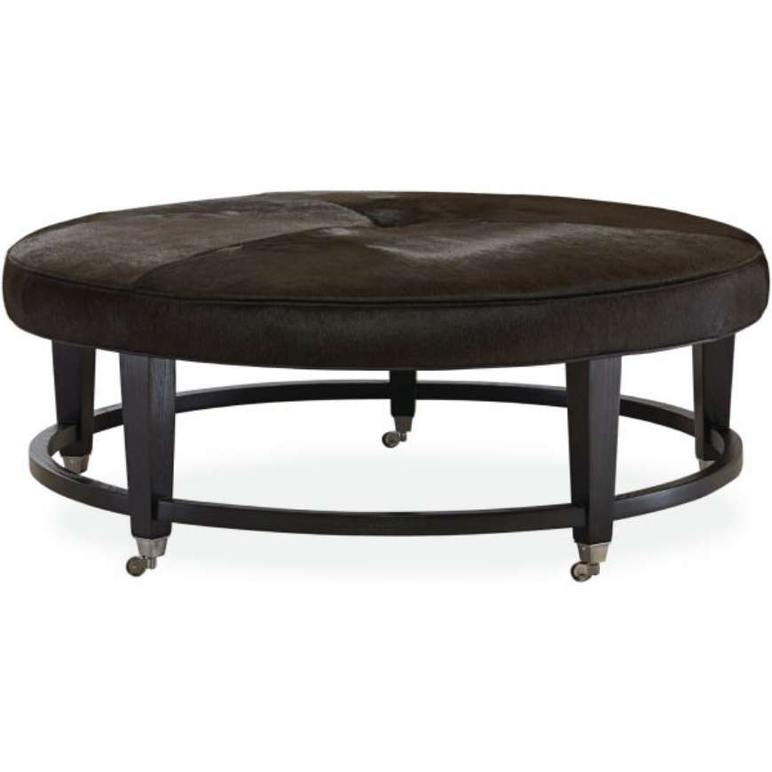 Picture of L9479-90 LEATHER COCKTAIL OTTOMAN