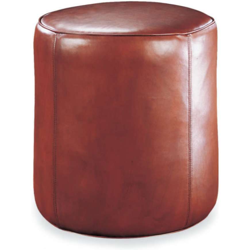 Picture of L9413-00 LEATHER DRUM OTTOMAN