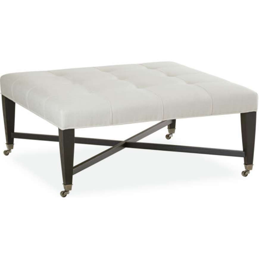 Picture of L9378-92 LEATHER COCKTAIL OTTOMAN