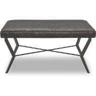 Picture of L9358-91 LEATHER COCKTAIL OTTOMAN