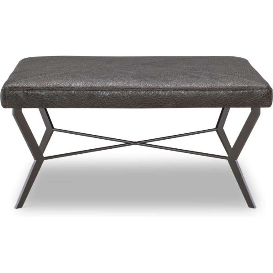 Picture of L9358-91 LEATHER COCKTAIL OTTOMAN