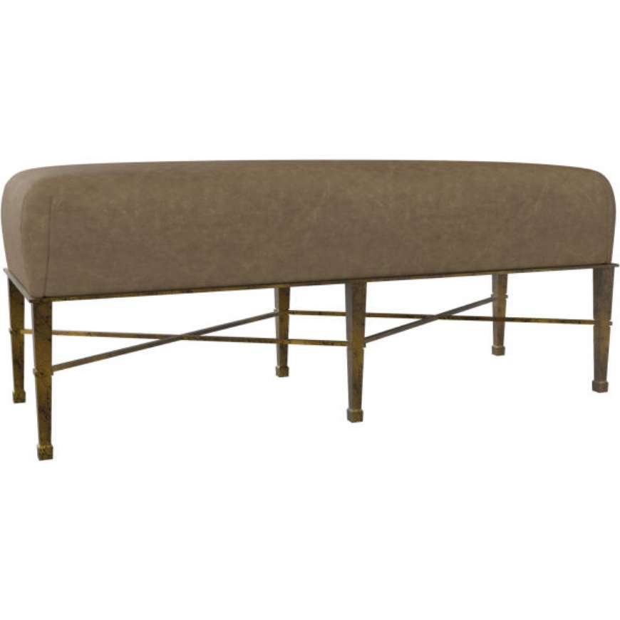 Picture of L9296-90 LEATHER COCKTAIL BENCH