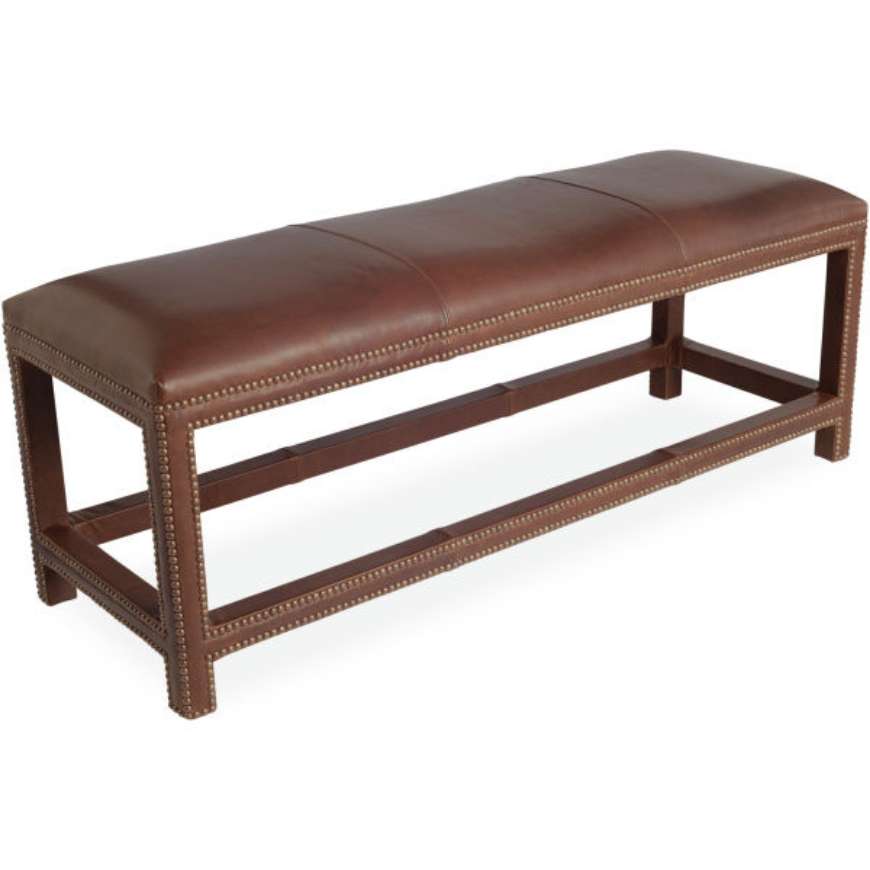 Picture of L9219-90 LEATHER OTTOMAN