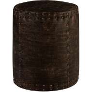 Picture of L9203-10 LEATHER DRUM OTTOMAN