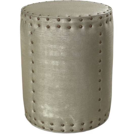 Picture of L9203-00 LEATHER DRUM OTTOMAN