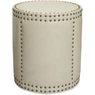 Picture of L9203-00 LEATHER DRUM OTTOMAN