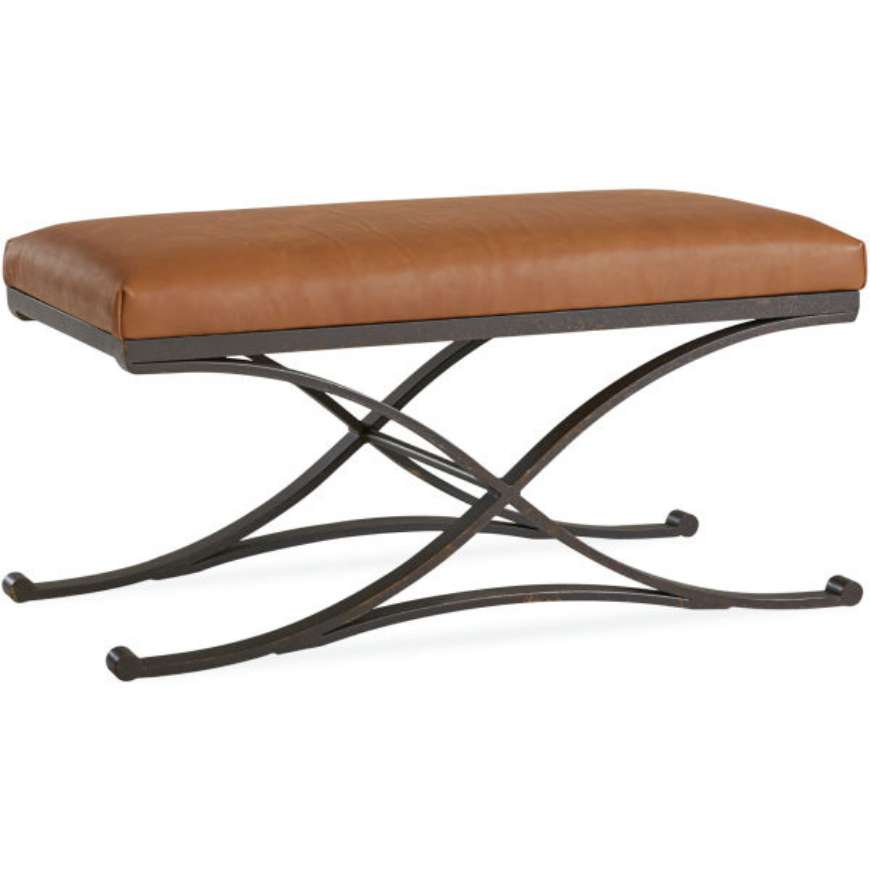 Picture of L9179-90 LEATHER COCKTAIL OTTOMAN