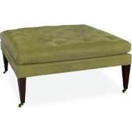 Picture of L9133-90 LEATHER COCKTAIL OTTOMAN