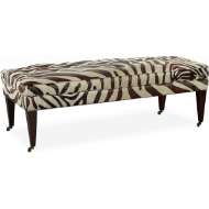 Picture of L9133-10 LEATHER OTTOMAN AND 1/2