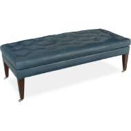 Picture of L9133-10 LEATHER OTTOMAN AND 1/2