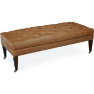 Picture of L9133-10 LEATHER OTTOMAN AND 1/2