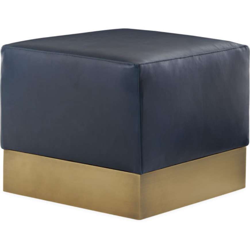 Picture of L9119-00 LEATHER OTTOMAN