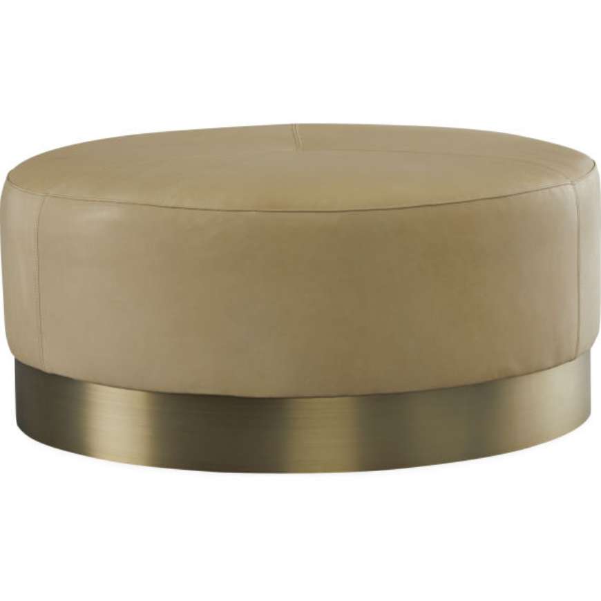 Picture of L9019-90 LEATHER COCKTAIL OTTOMAN