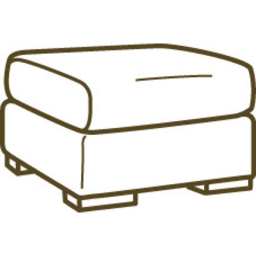 Picture of L7057-00 LEATHER OTTOMAN