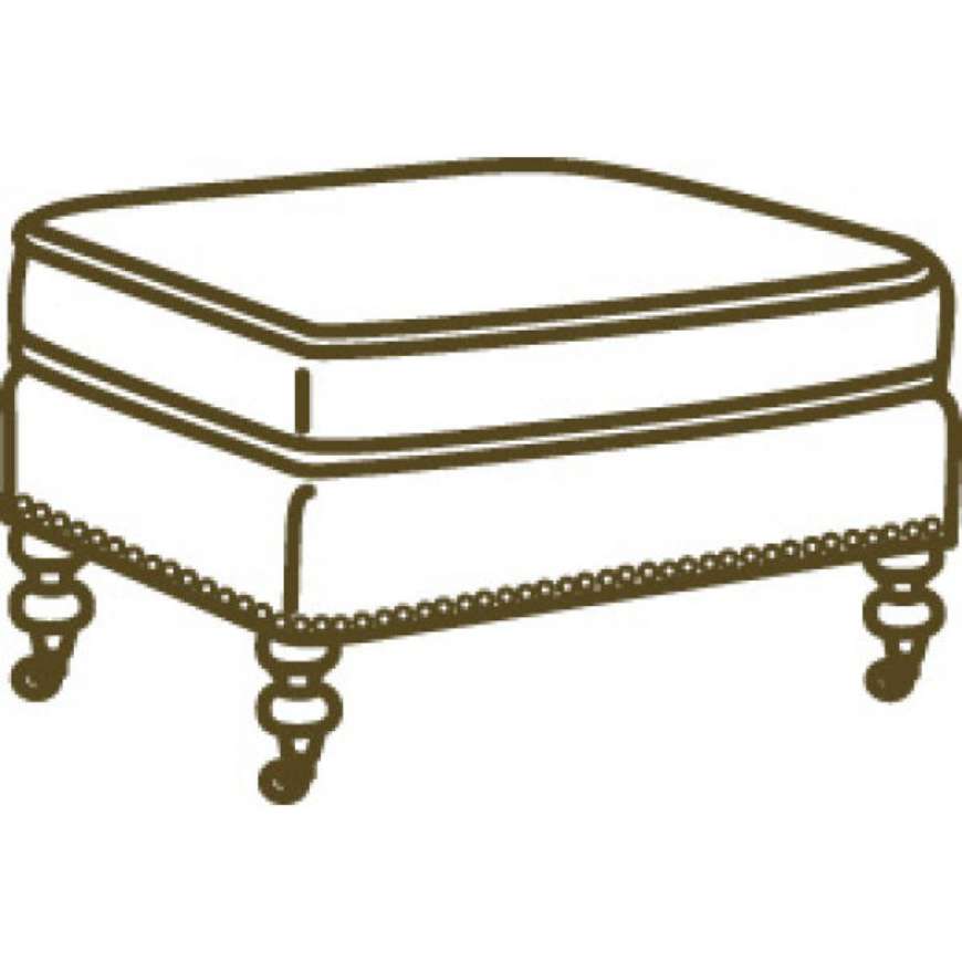 Picture of L3895-00 LEATHER OTTOMAN