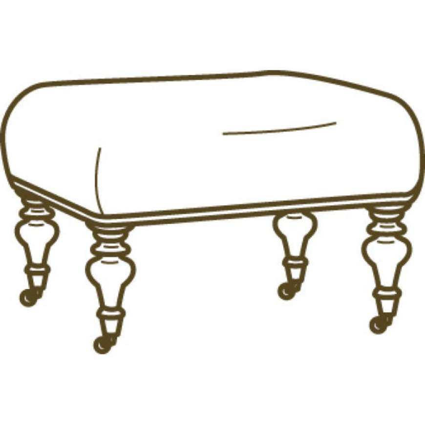 Picture of L1542-00 LEATHER OTTOMAN