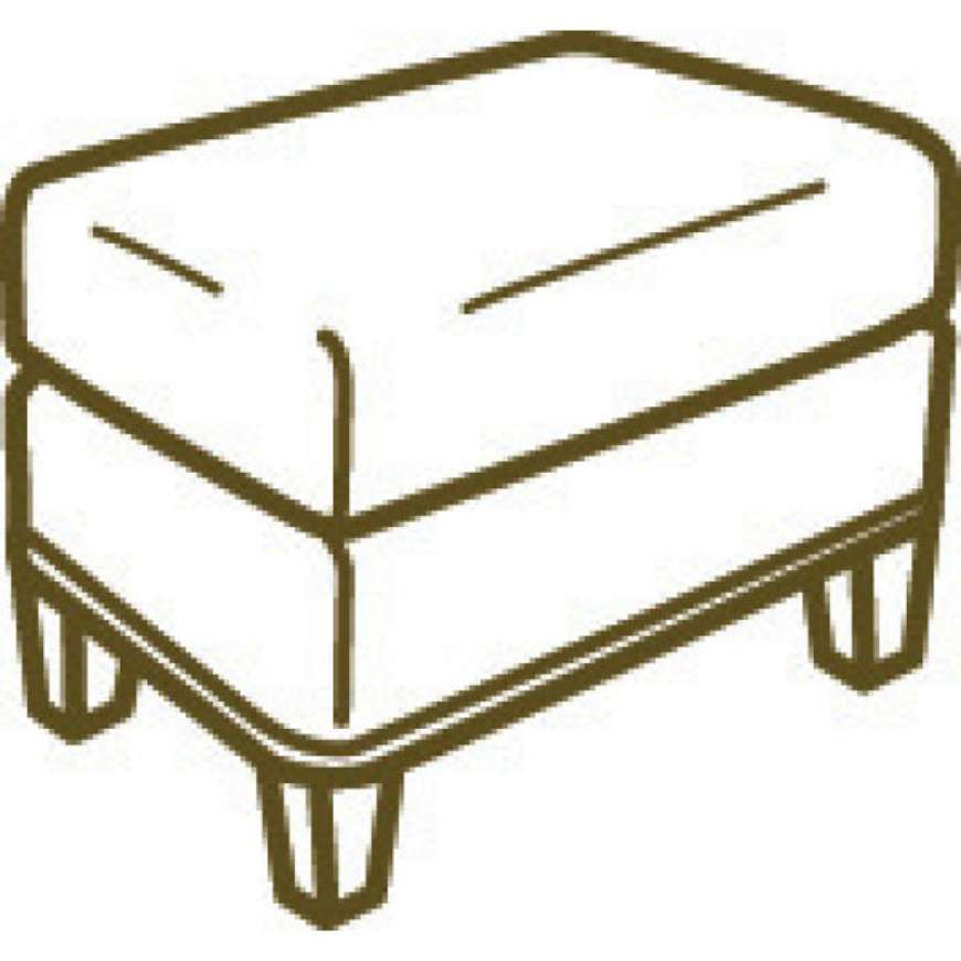 Picture of L1283-00 LEATHER OTTOMAN