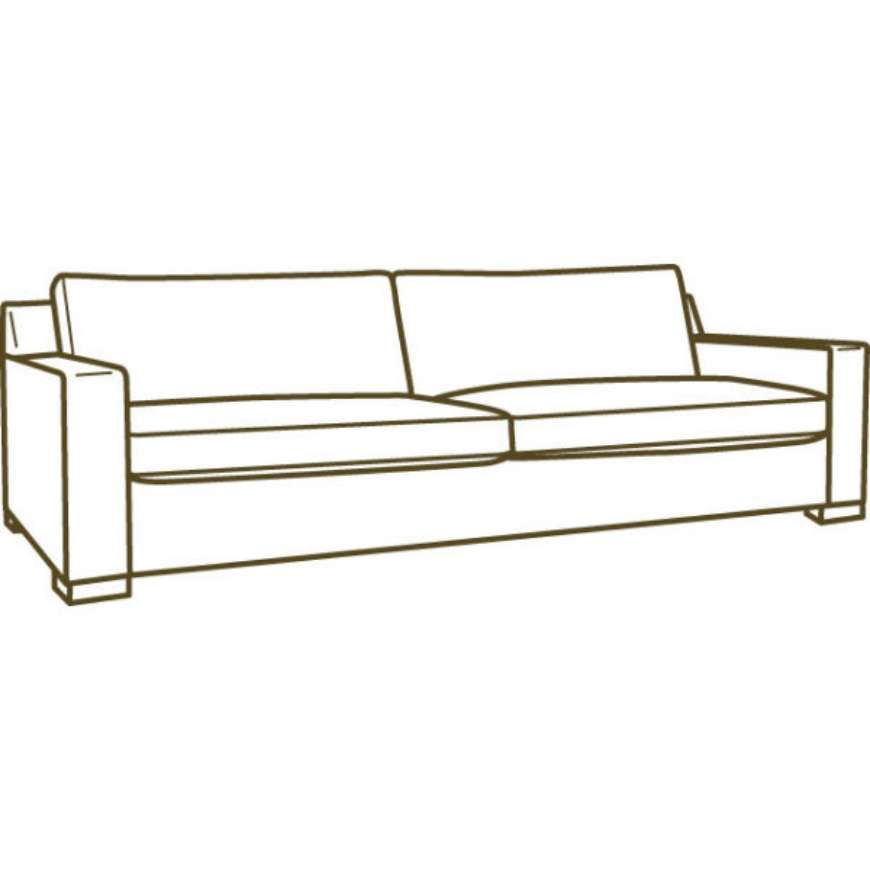 Picture of C4014-44 SLIPCOVERED EXTRA LONG SOFA