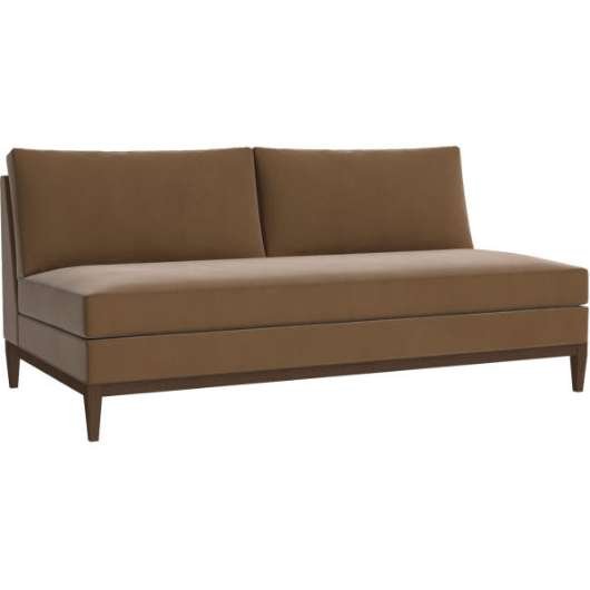 Picture of L3585-09 LEATHER ARMLESS LOVESEAT