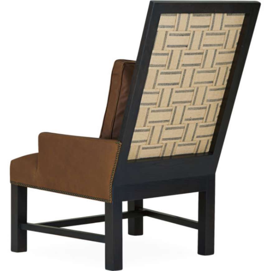 Picture of L1687-01 LEATHER WEBBED BACK CHAIR