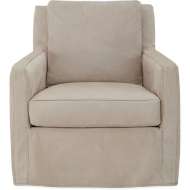 Picture of LS1296-01SW LEATHER SLIPCOVERED SWIVEL CHAIR