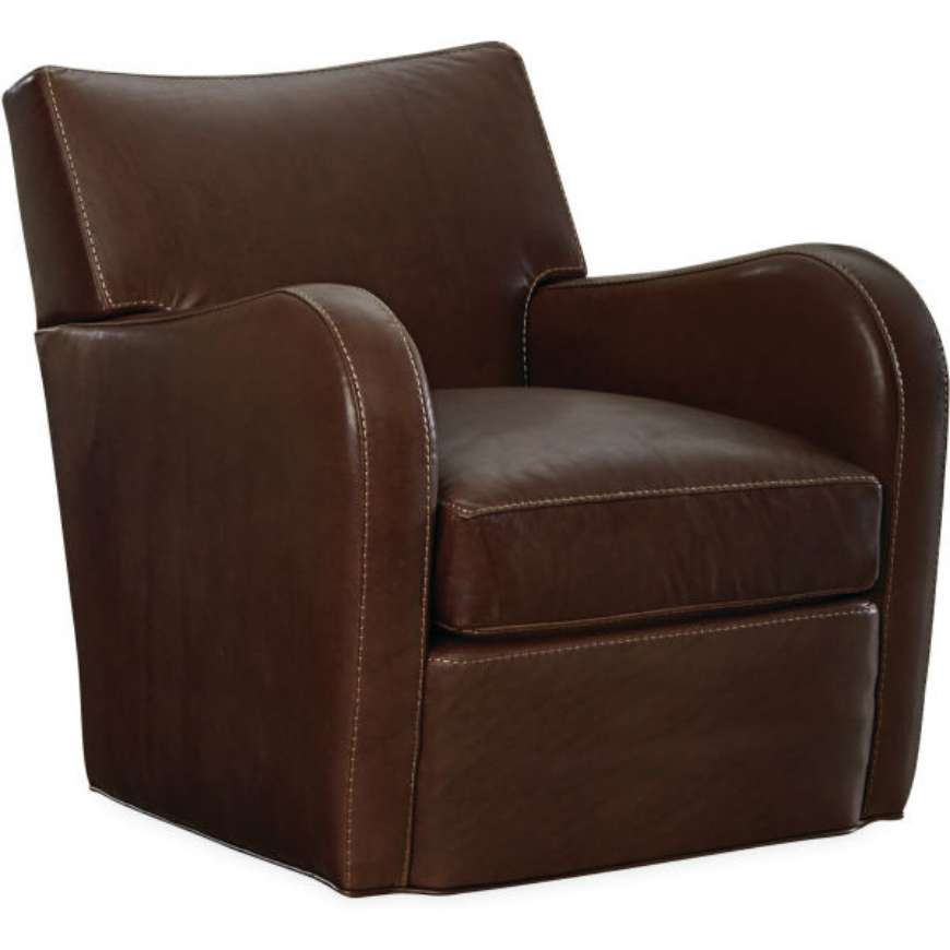 Picture of L1283-01SW LEATHER SWIVEL CHAIR