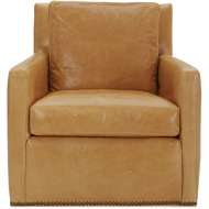 Picture of L1296-01SG LEATHER SWIVEL GLIDER