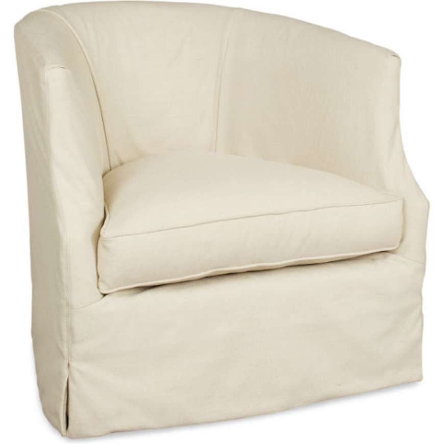 Picture of C3009-01SW SLIPCOVERED SWIVEL CHAIR