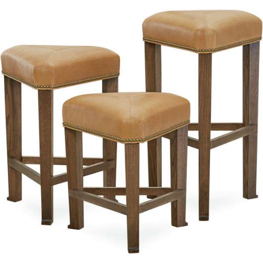 Picture of L9399-52 LEATHER BAR STOOL