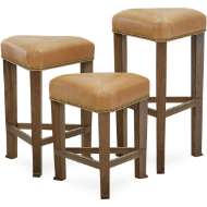 Picture of L9399-51 LEATHER COUNTER STOOL