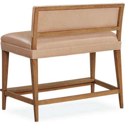 Picture of L7103-57 LEATHER AUGUST BAR BENCH