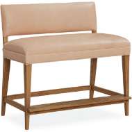 Picture of L7103-57 LEATHER AUGUST BAR BENCH