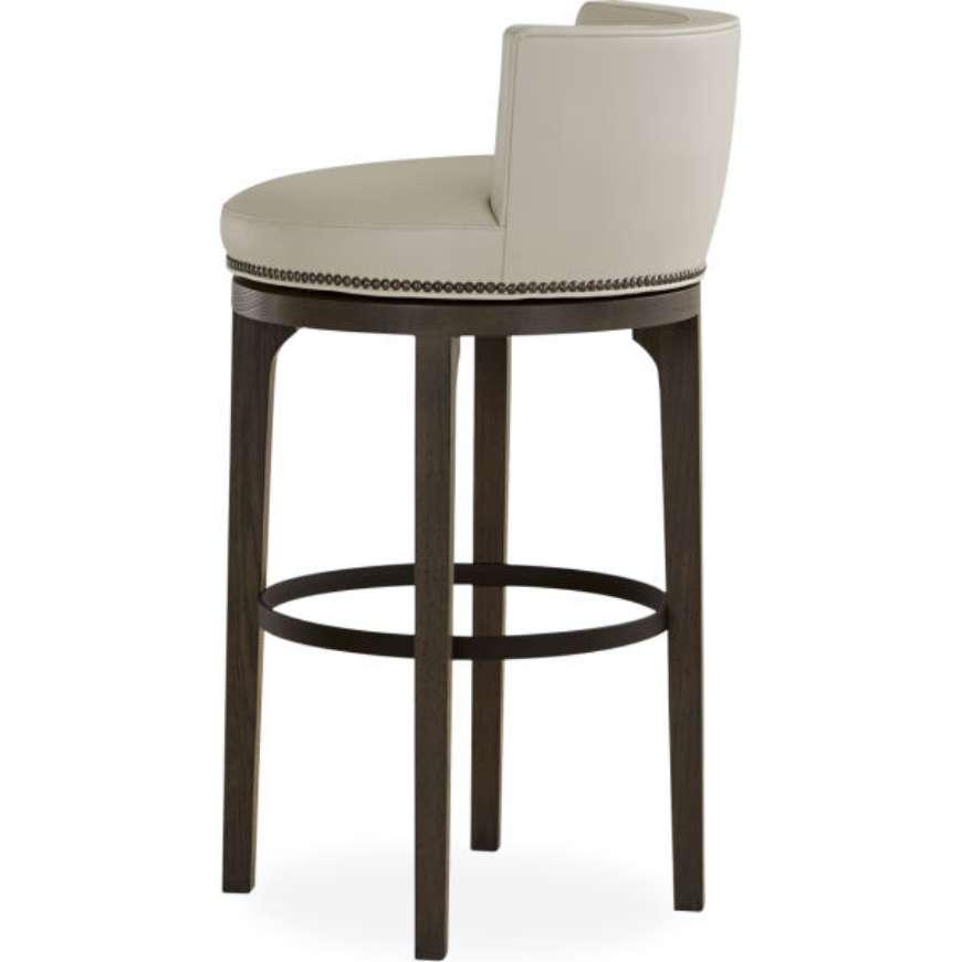 Picture of L5993-52SW LEATHER SWIVEL BAR STOOL