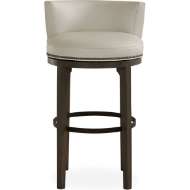 Picture of L5993-52SW LEATHER SWIVEL BAR STOOL