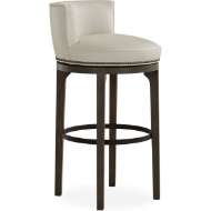 Picture of L5993-52SW LEATHER SWIVEL BAR STOOL