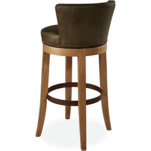 Picture of L5983-52SW LEATHER SWIVEL BAR STOOL