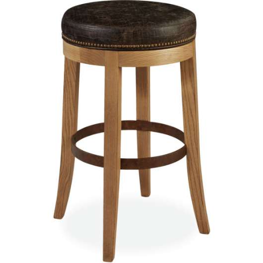 Picture of L5973-52SW LEATHER SWIVEL BAR STOOL