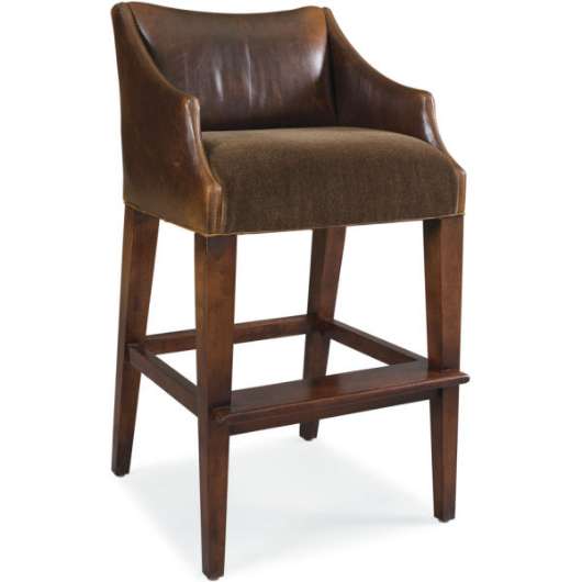 Picture of L5206-52 LEATHER CAMPAIGN BAR STOOL