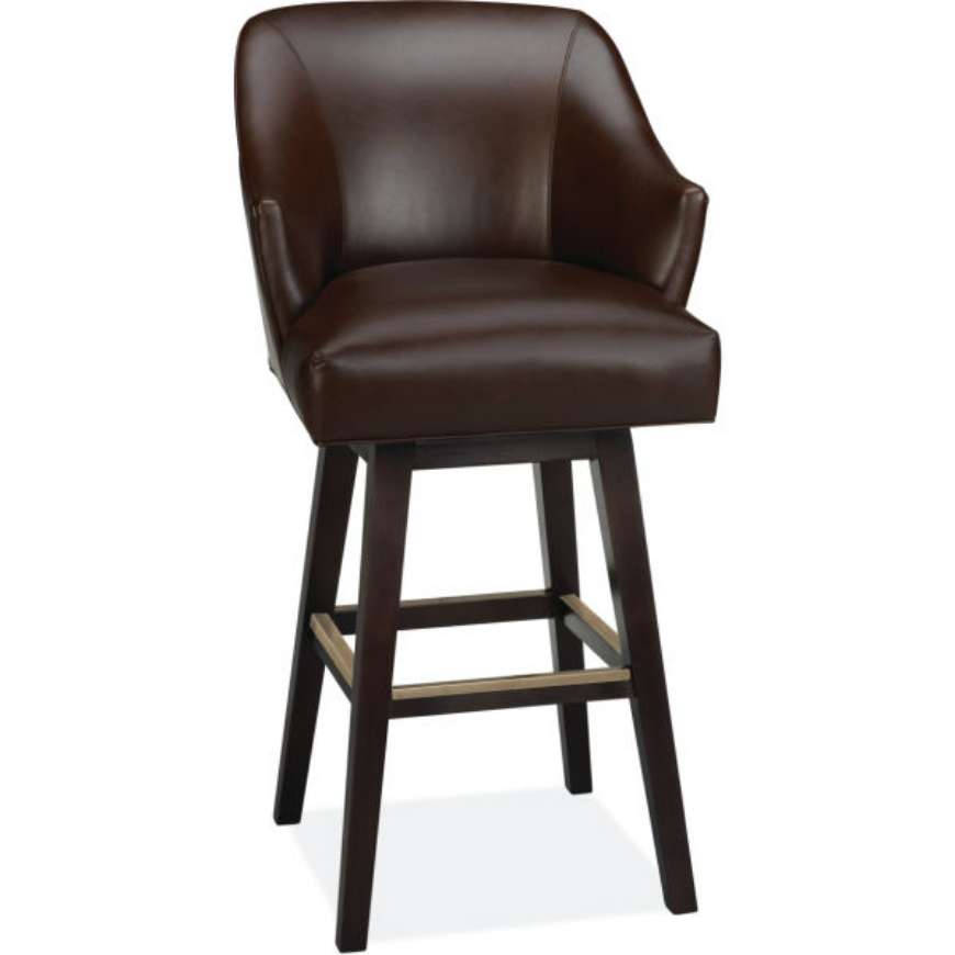 Picture of L5002-52SW LEATHER SWIVEL BAR STOOL