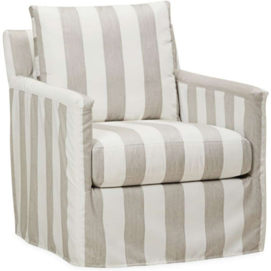 Picture of US135-01SW SEASIDE OUTDOOR SLIPCOVERED SWIVEL CHAIR