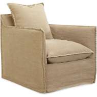 Picture of US102-01SW AGAVE OUTDOOR SLIPCOVERED SWIVEL CHAIR